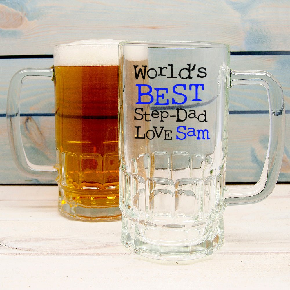 Personalised World's Best Step-Dad Tankard