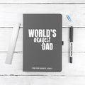 Personalised Personalised World's Okayest Dad A5 Notebook