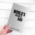 Personalised Personalised World's Okayest Dad A5 Notebook