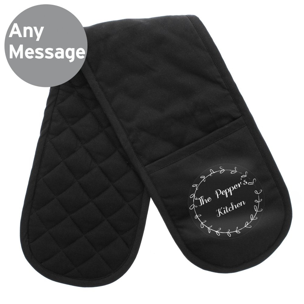 Personalised Wreath Oven Gloves
