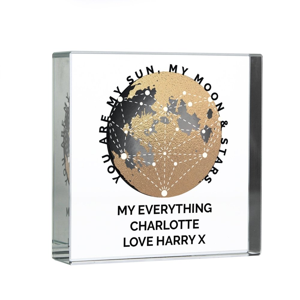 Personalised You Are My Sun My Moon Large Crystal Token