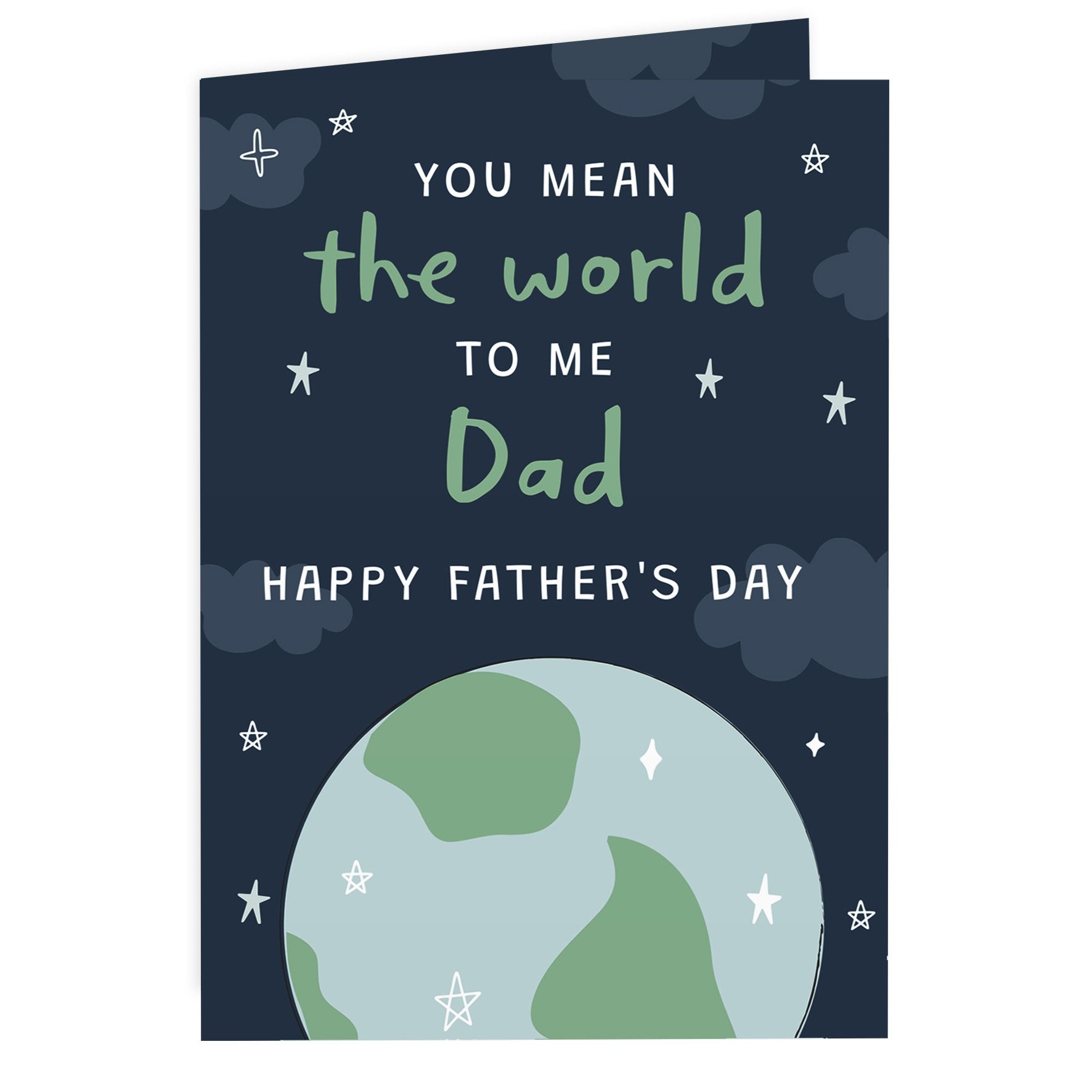 Personalised You Mean The World To Me Card