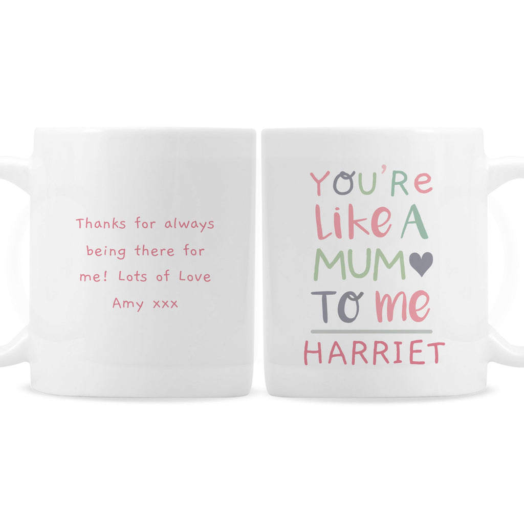 Personalised You're Like A Mum To Me Mug