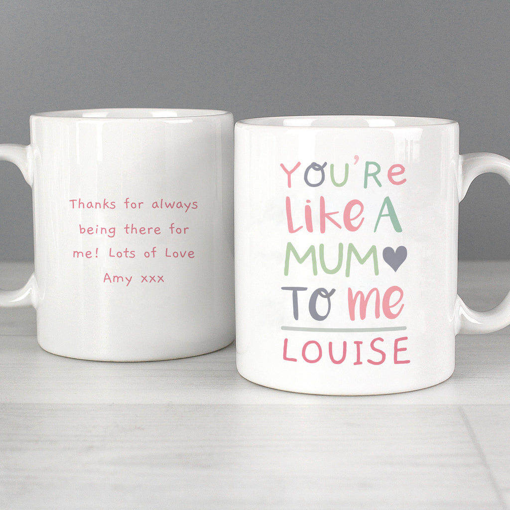 Personalised You're Like A Mum To Me Mug