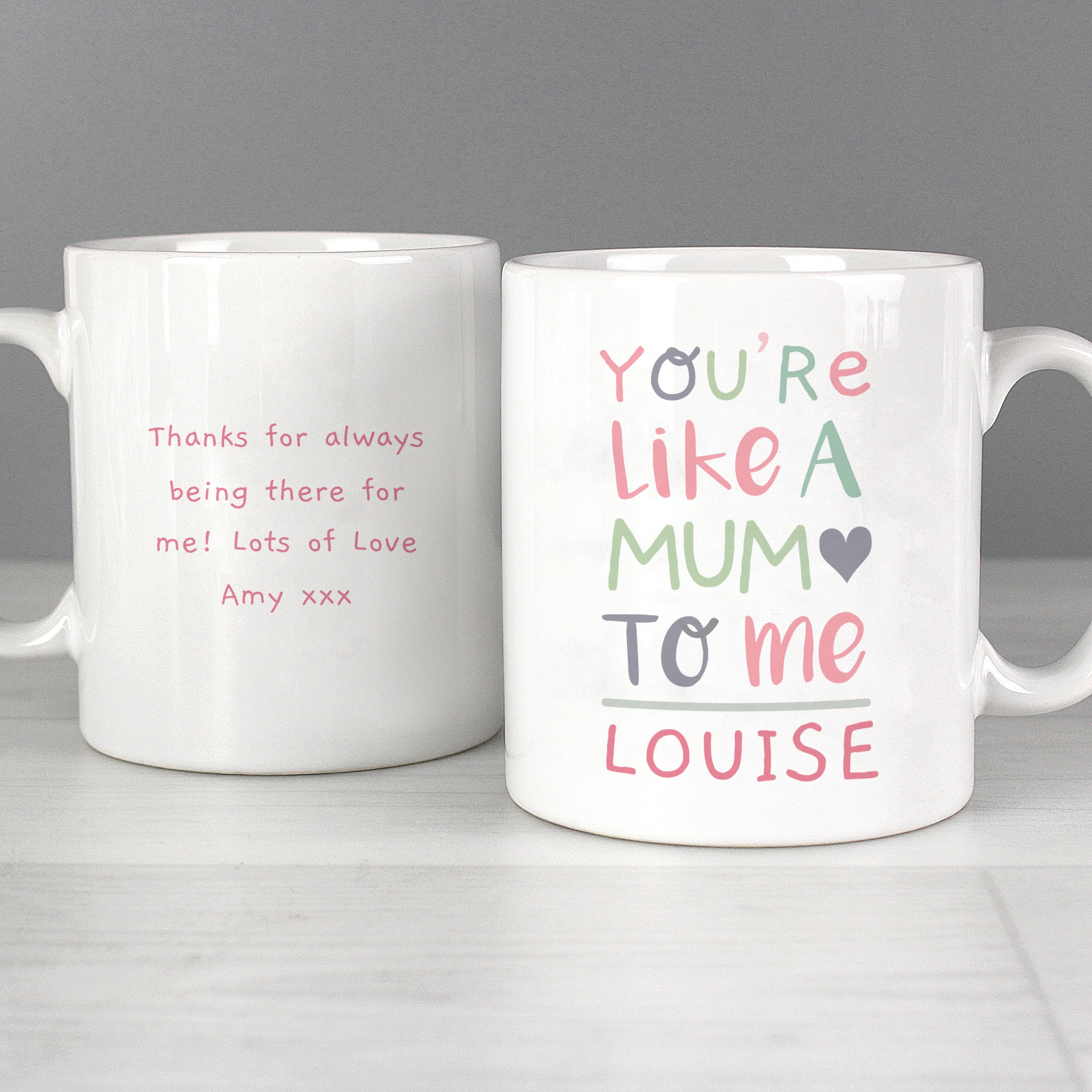 Personalised You're Like A Mum To Me Mug