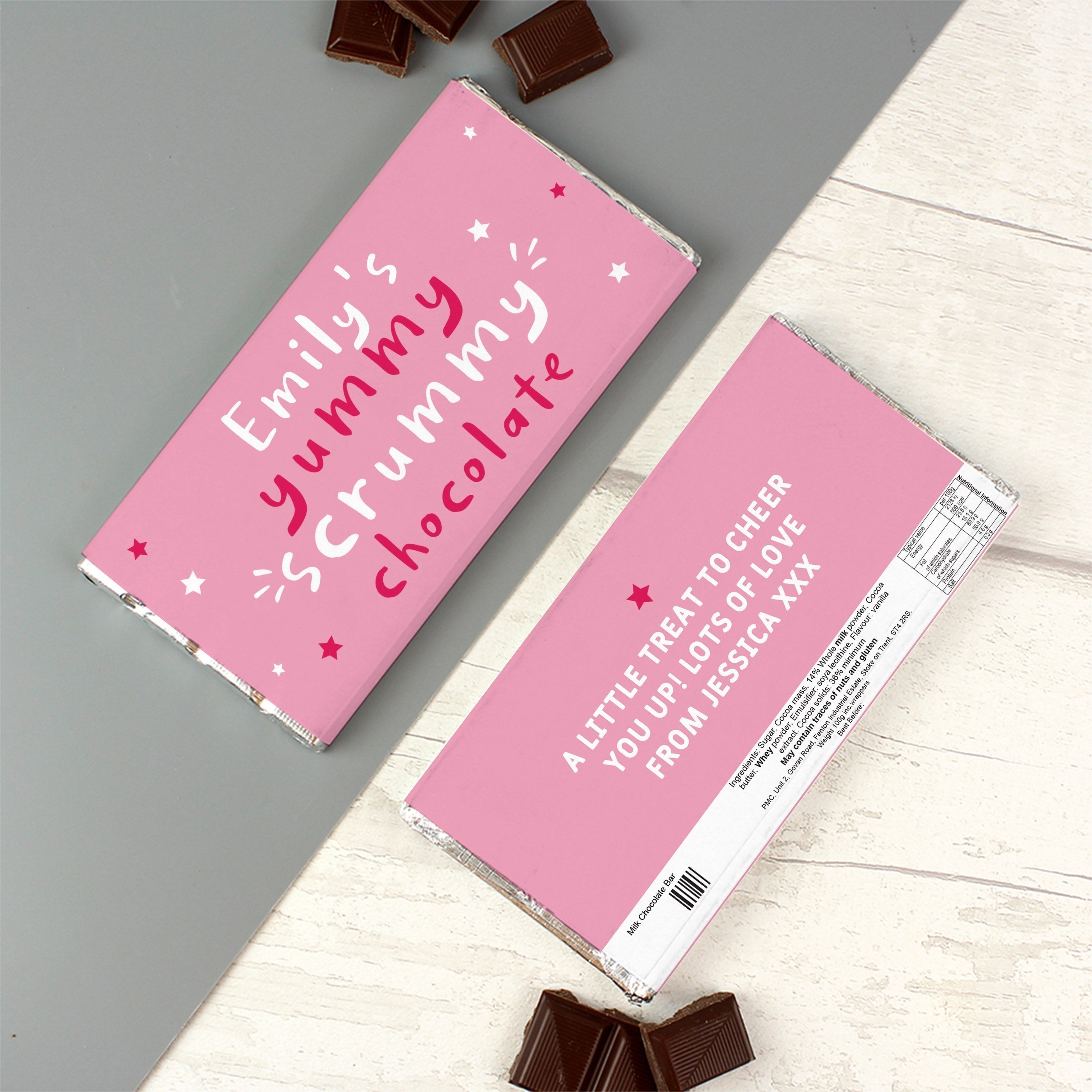 Personalised Yummy Scrummy Mummy Milk Chocolate Bar