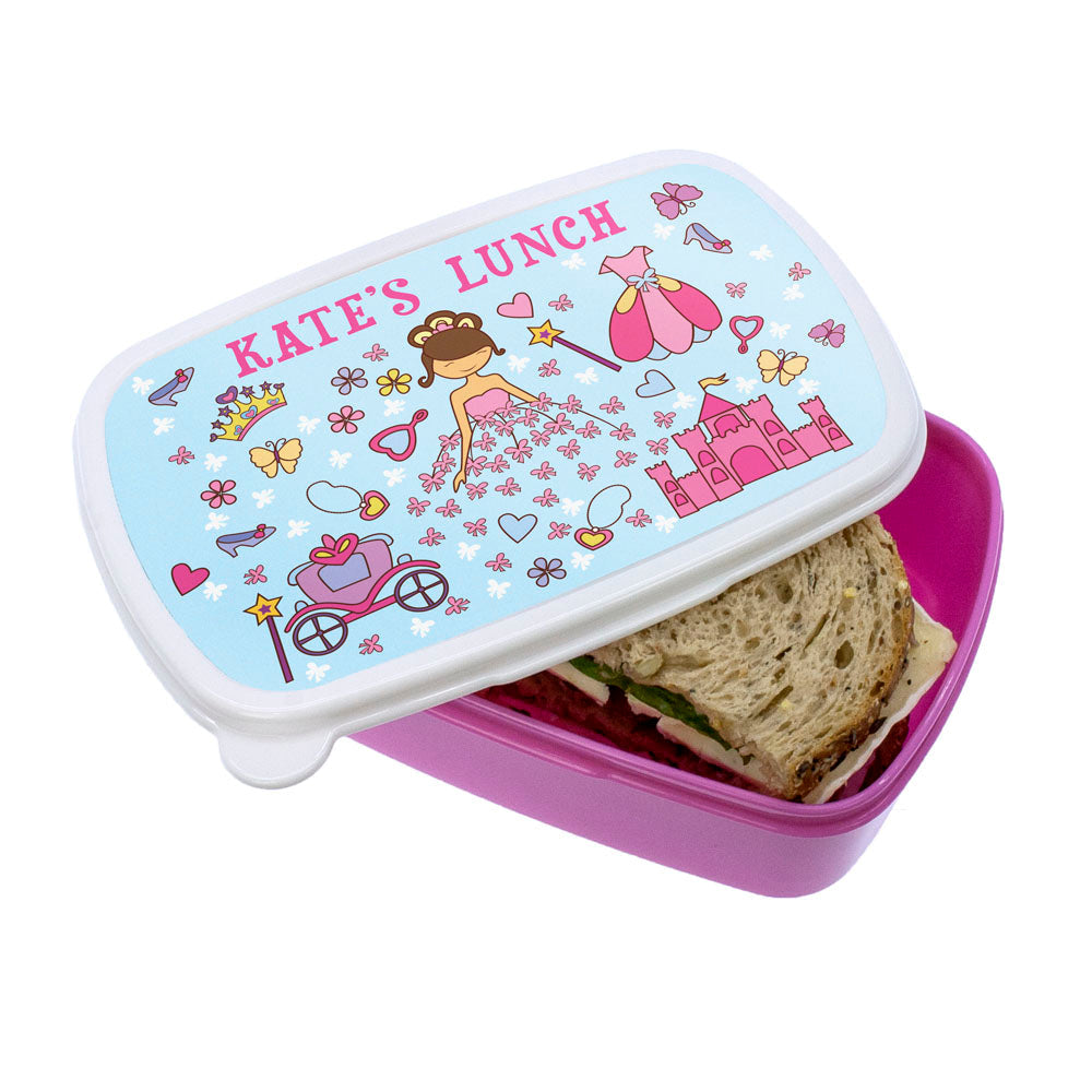 Personalised Pretty Princess Lunch Box