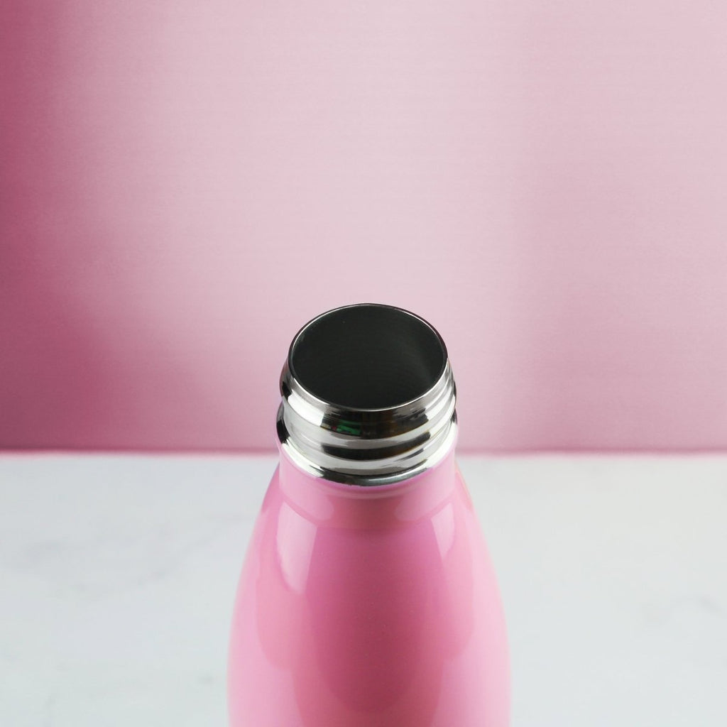 Printed Pink Gradient Thermal Bottle, Any Message, Stainless Steel 500ml/17oz