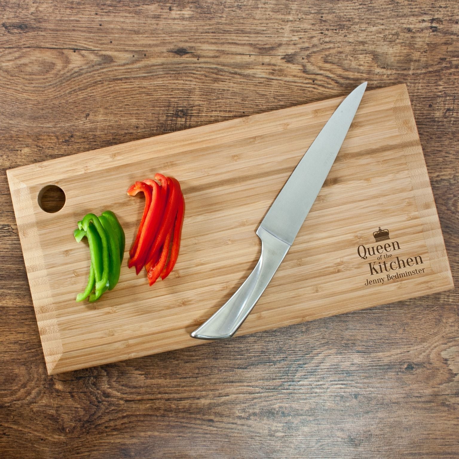 Personalised Personalised Queen of the Kitchen Chopping Board