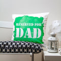 Personalised Reserved For... Watercolour Cushion Cover