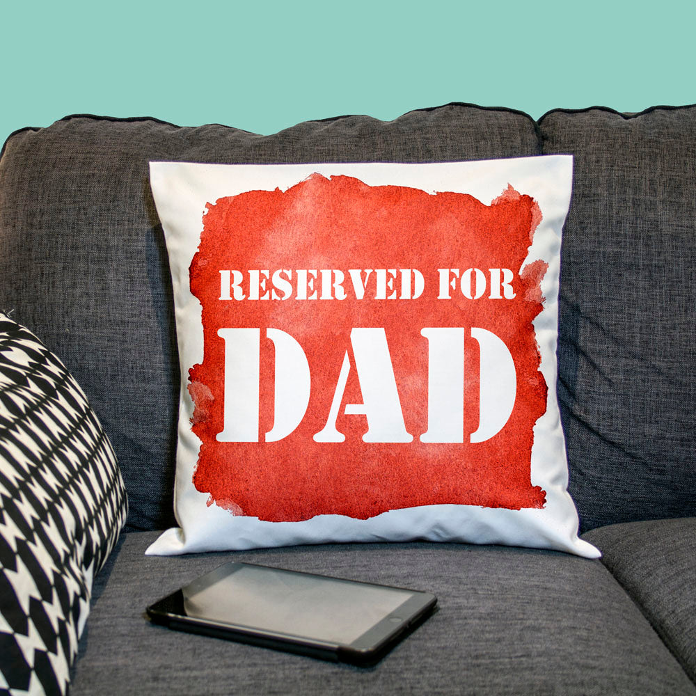 Personalised Reserved For... Watercolour Cushion Cover
