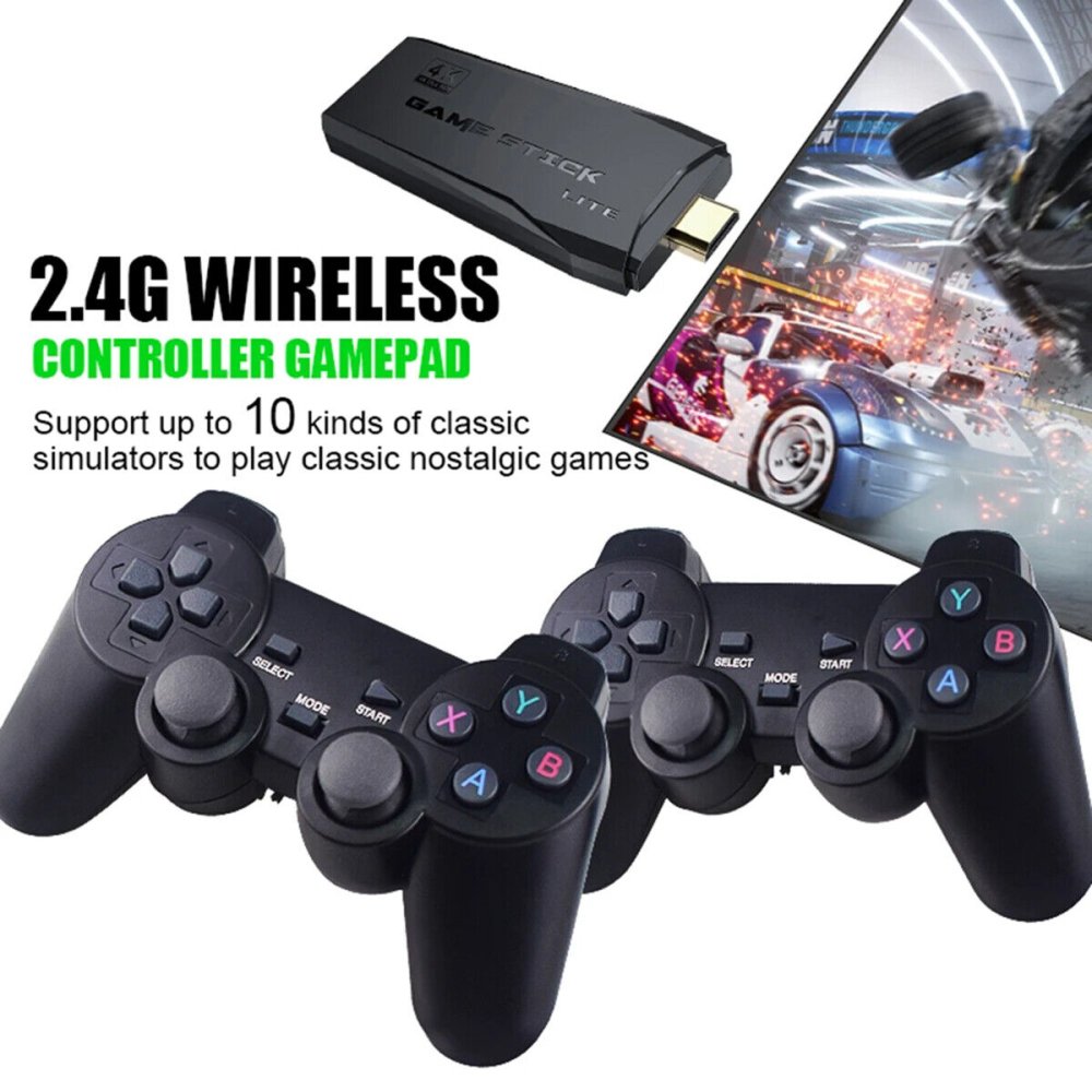 Retro Console Gaming 2 Player Home Arcade Stick, With 10,000 Games, Hdmi Plug & Play System