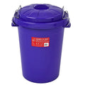 Red Gorilla Bin with Clip Lid Purple 30 litre