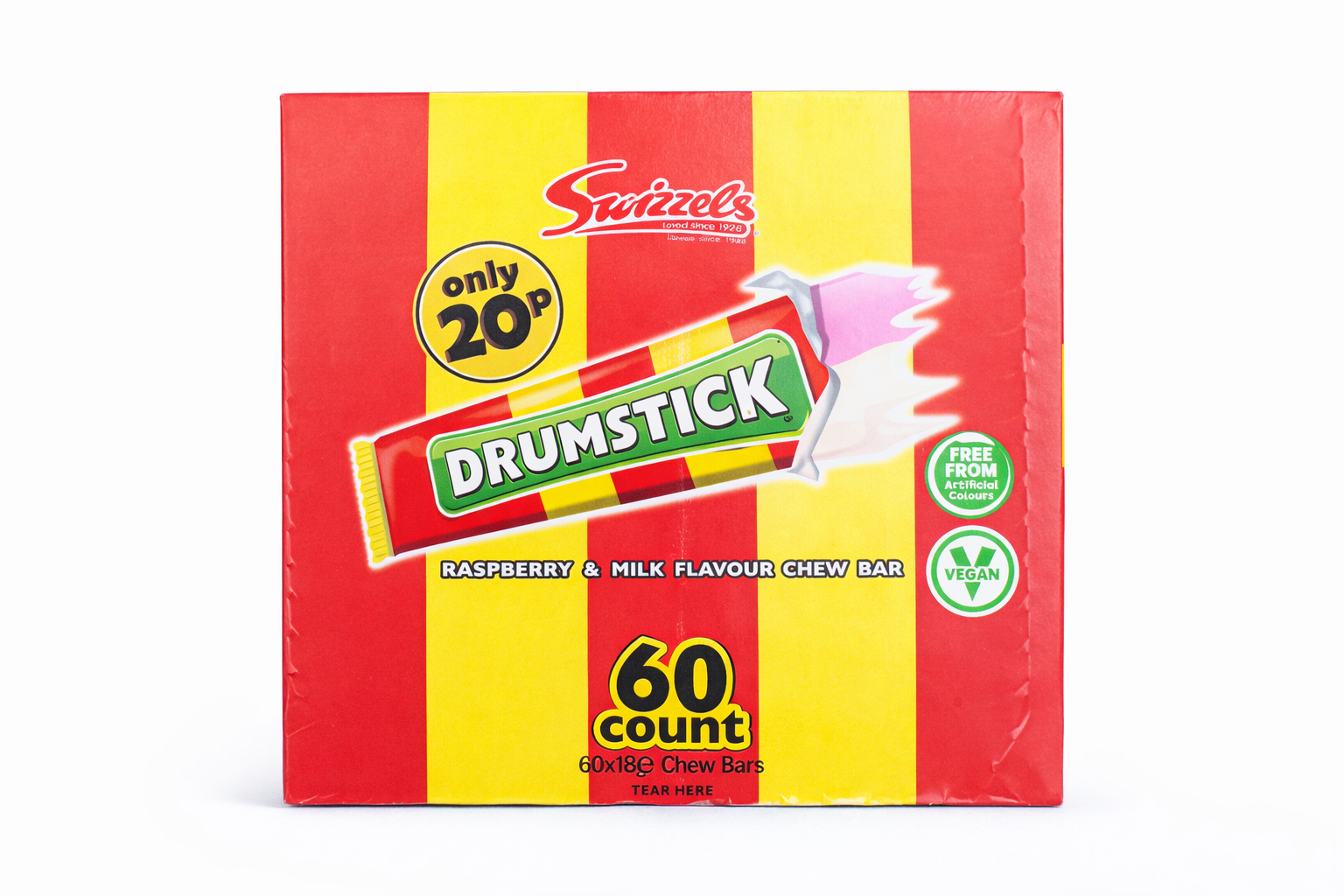 Drumstick Chew Bars – Full Box (60 Bars) ex