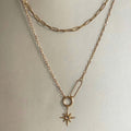Sahara Luxe 18k Plated Double Layer Necklace