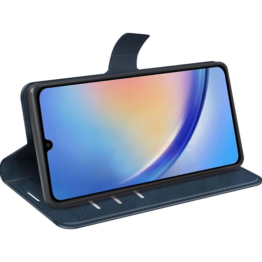 Samsung Galaxy A34 Book Flip Case Leather Wallet