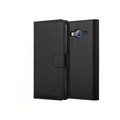 Samsung Galaxy J3 Book Flip Case Black Leather Wallet