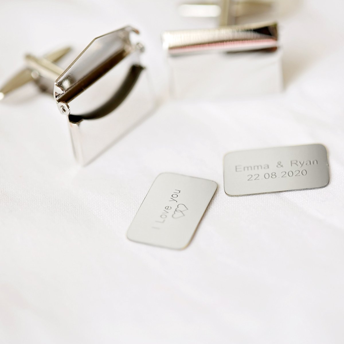 Secret Message Personalised Engraved Cufflinks