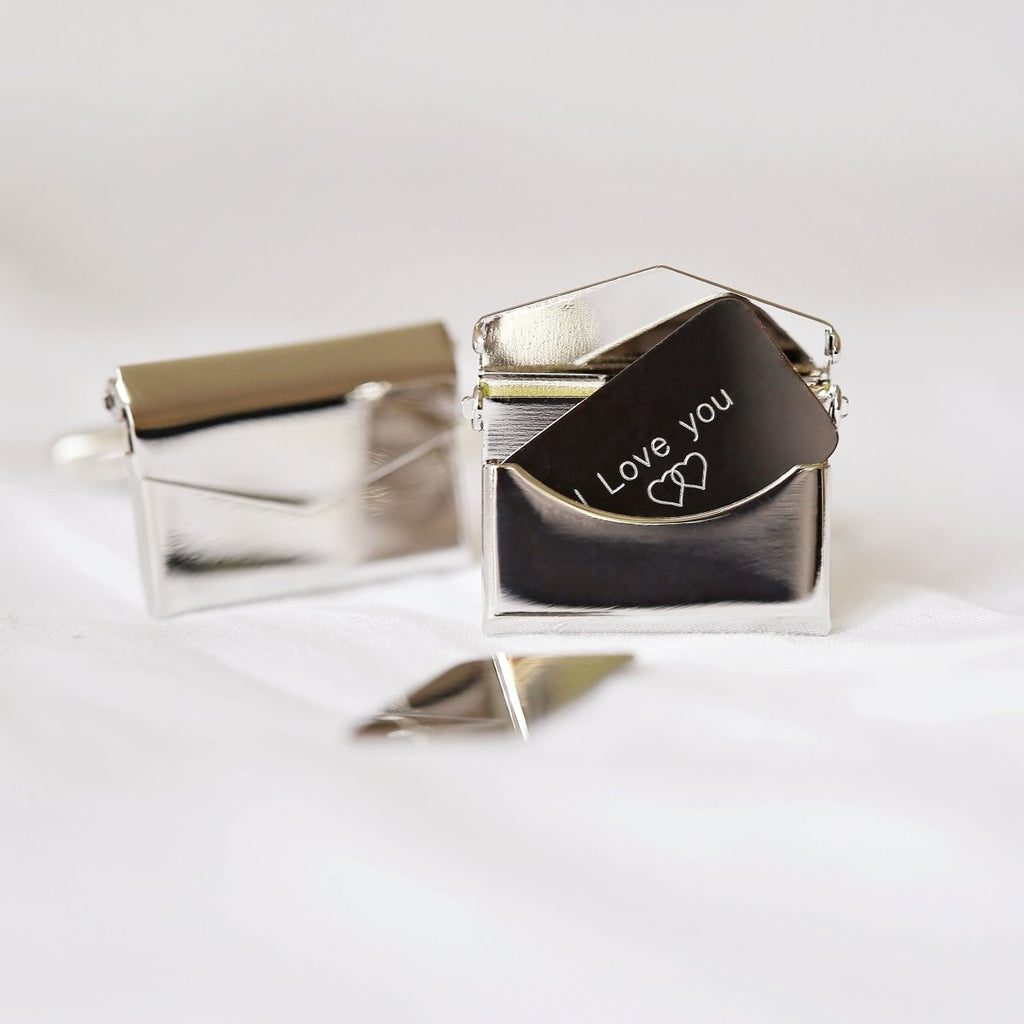 Secret Message Personalised Engraved Cufflinks