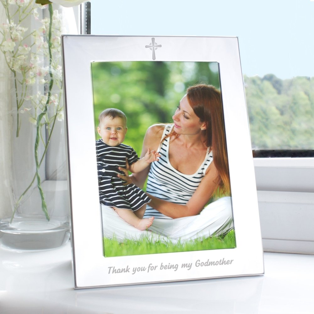 Silver 5x7 Inch Godmother Photo Frame