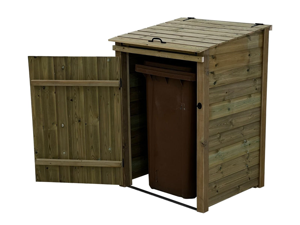 Premium Tongue and Groove Wooden Wheelie Bin Store