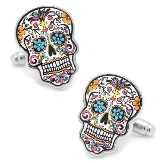 Skull Cufflinks With Personalised Engraved Box
