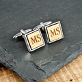 Personalised Square Wooden Cufflinks