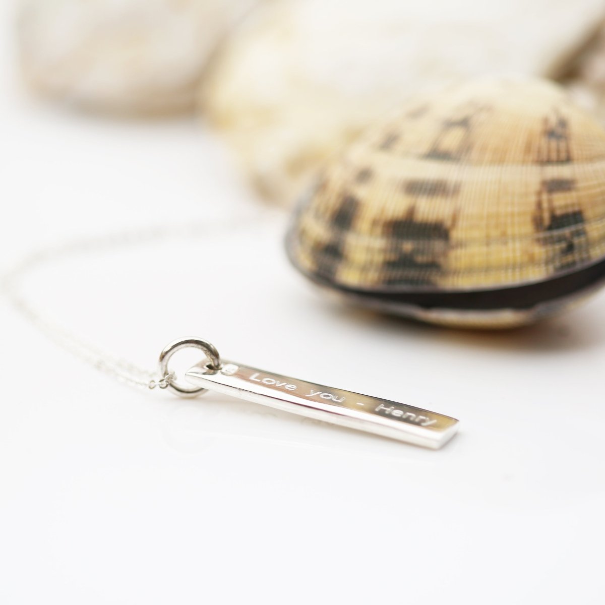 Sterling Silver Bar Necklace
