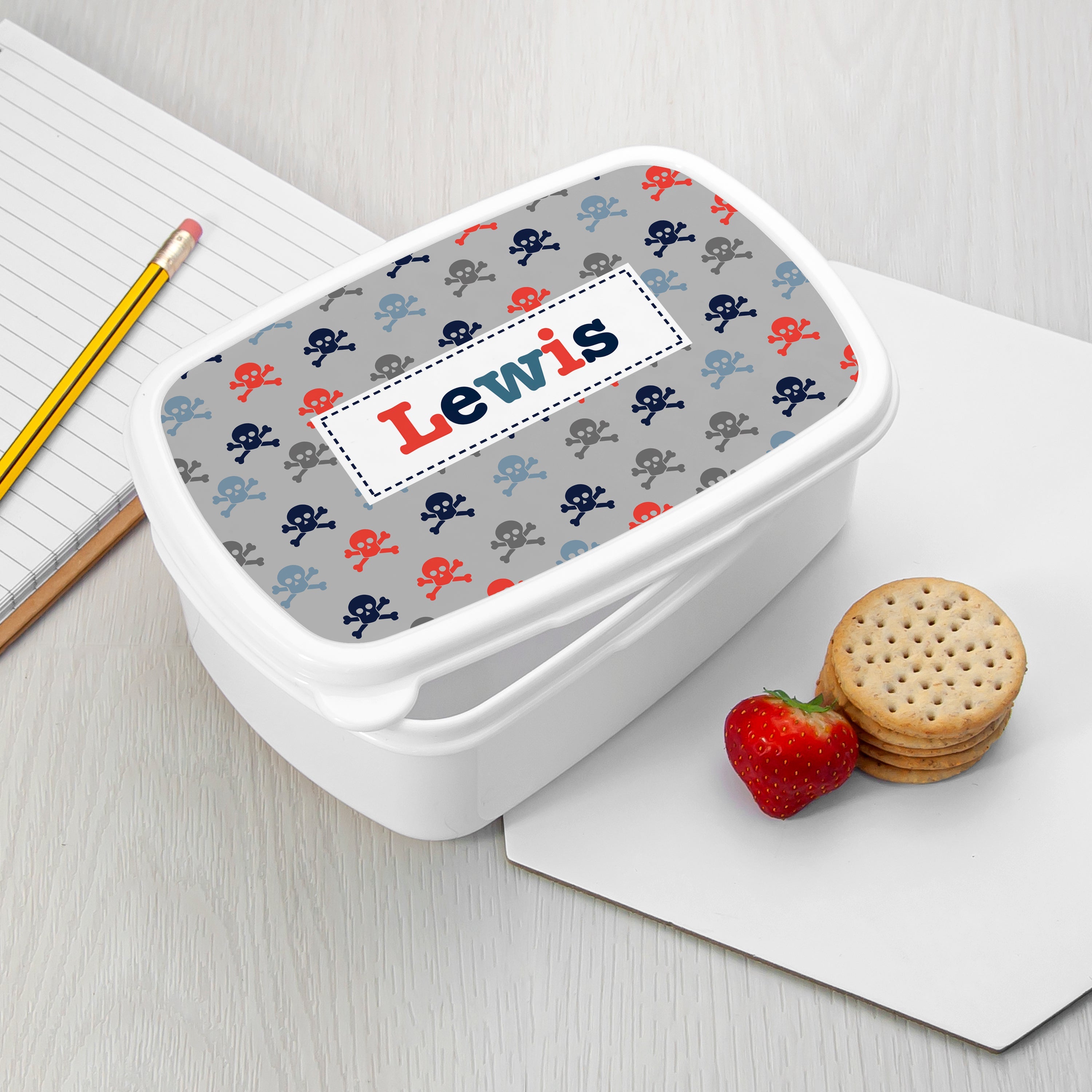 Personalised Personalised Boy's Patterned Lunch Box