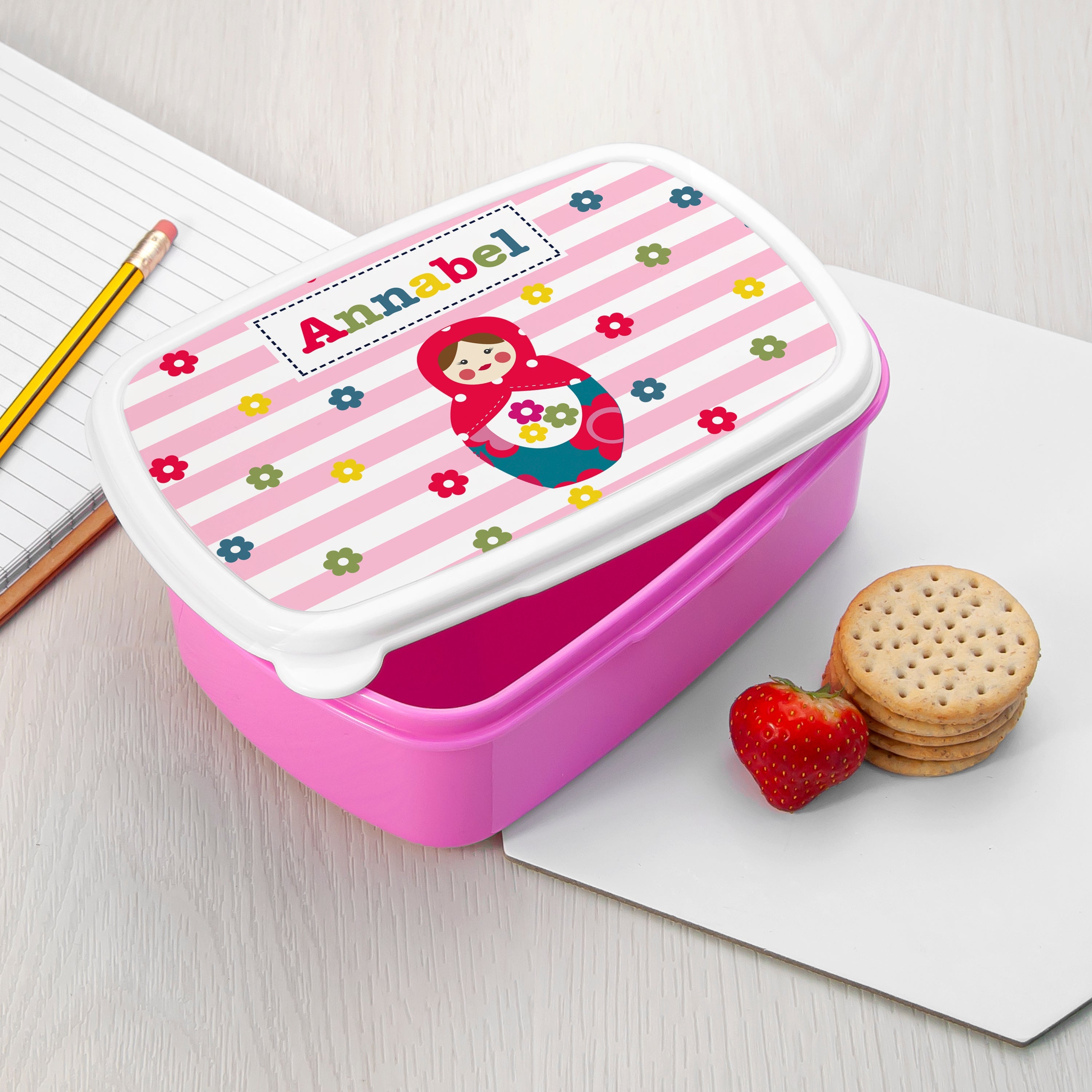 Personalised Personalised Girl's Lunch Box