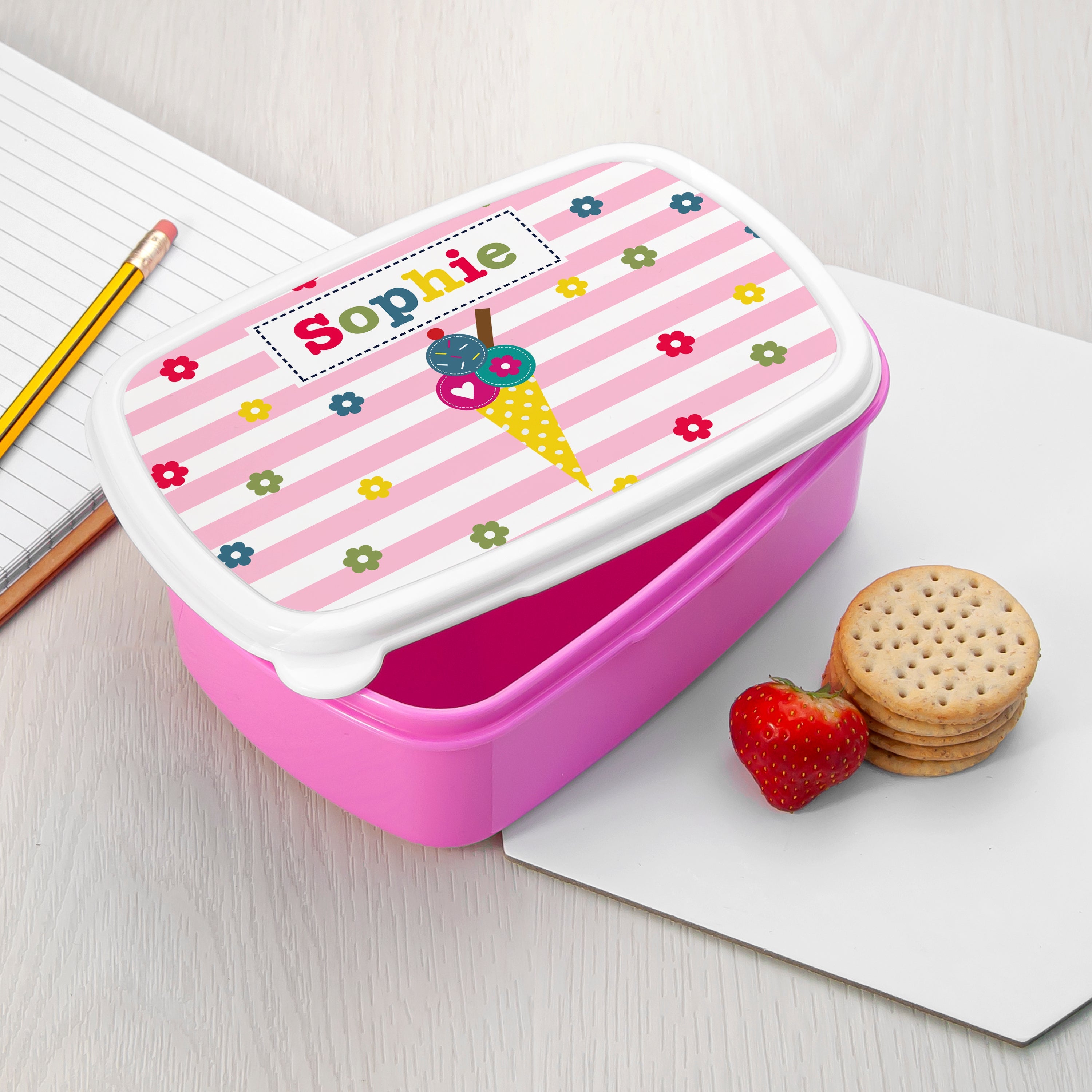 Personalised Personalised Girl's Lunch Box