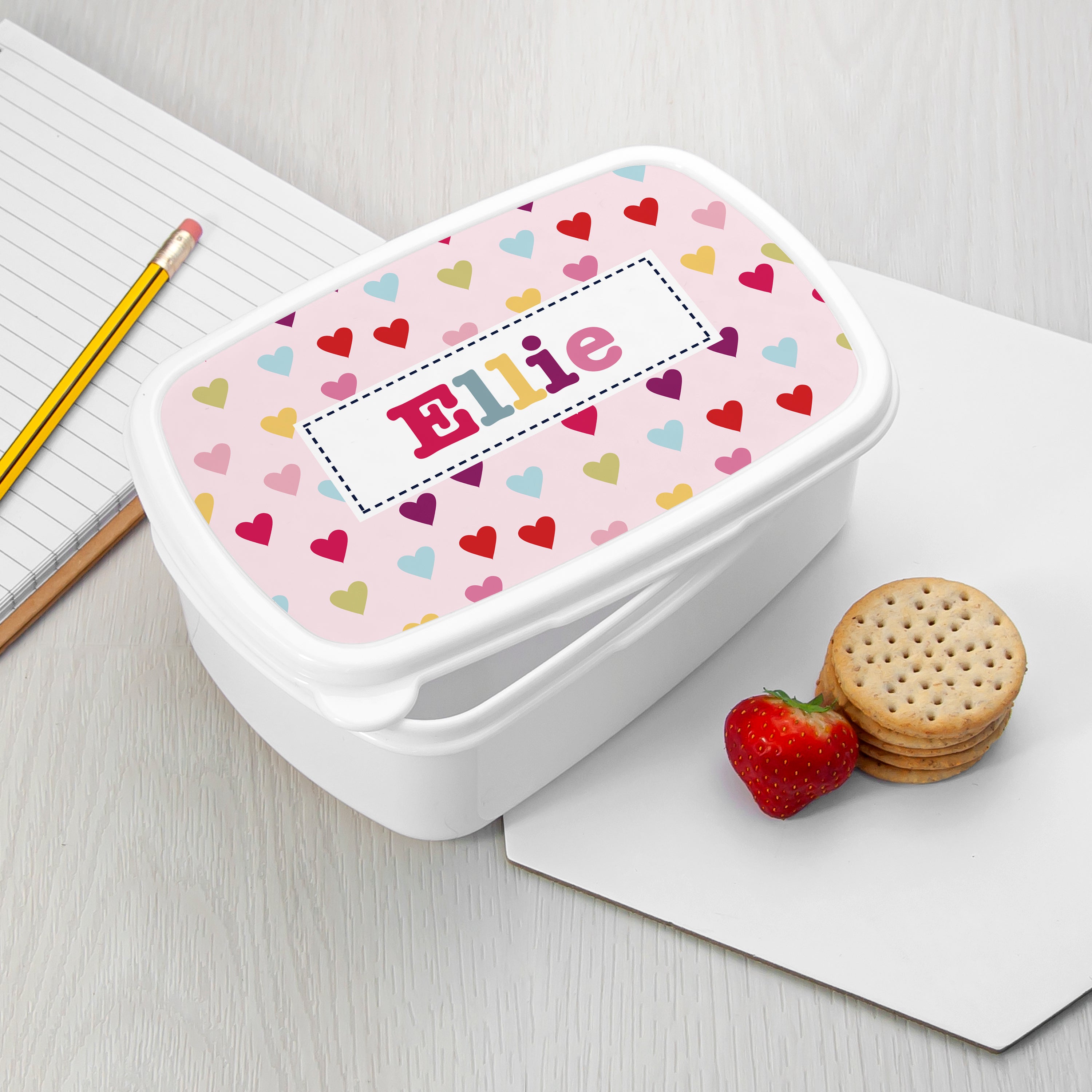 Personalised Personalised Girl's Patterned Lunch Box