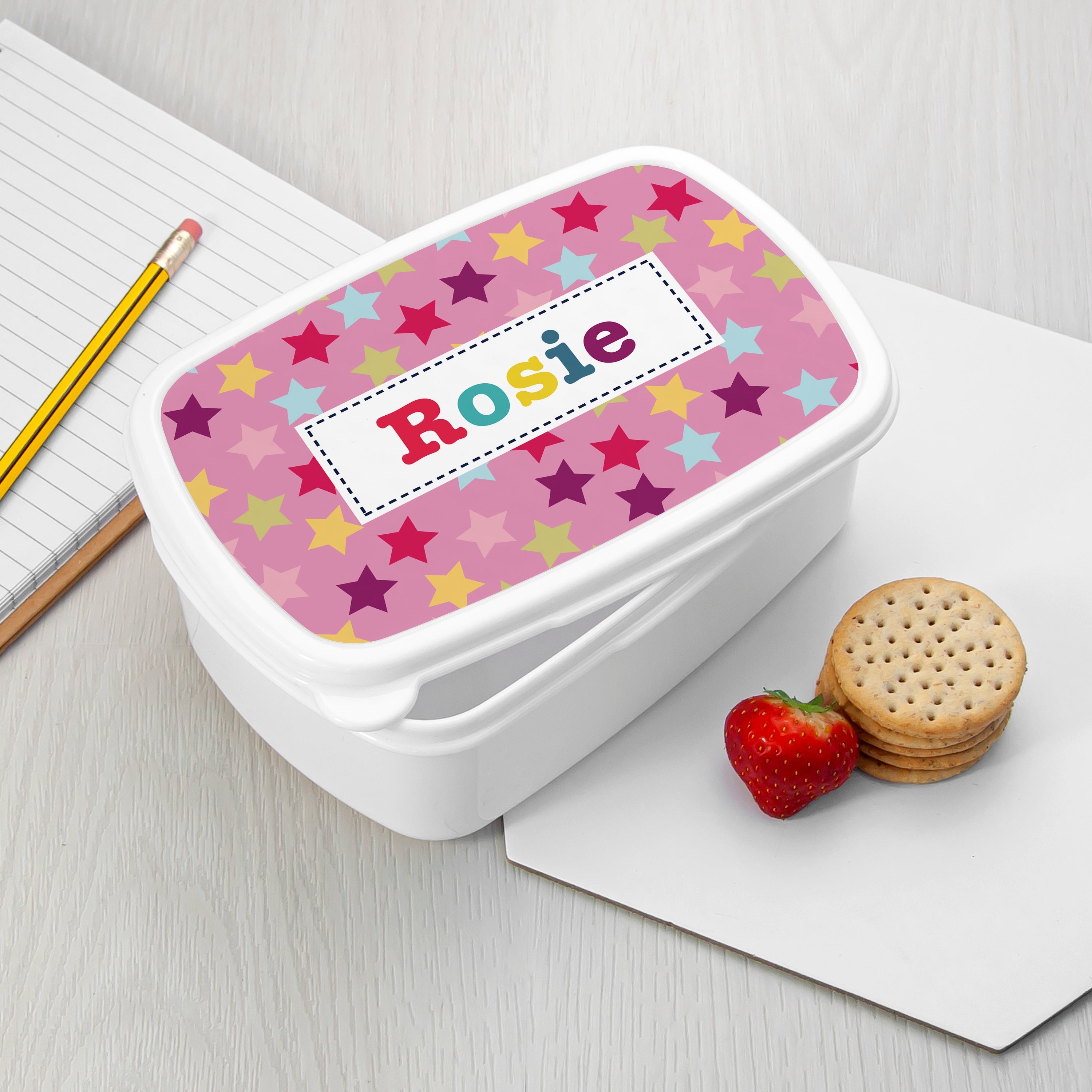 Personalised Personalised Girl's Patterned Lunch Box
