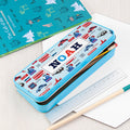 Personalised Personalised Boy's Blue Metal Pencil Case Tin