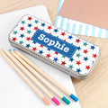 Personalised Personalised Boy's Metal Pencil Case Tin
