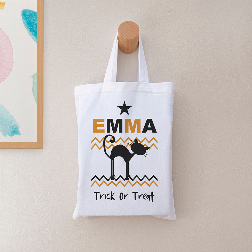 Personalised Halloween Trick Or Treat Bag