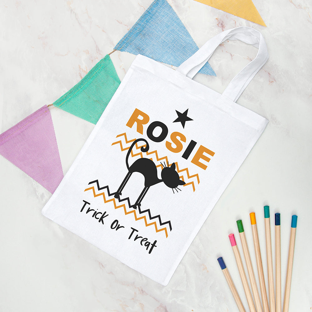 Personalised Halloween Trick Or Treat Bag