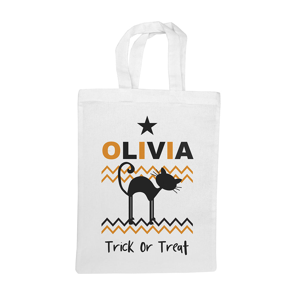 Personalised Halloween Trick Or Treat Bag