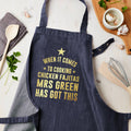 Personalised Personalised Blue Denim Cooking Apron