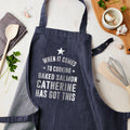 Personalised Personalised Blue Denim Cooking Apron
