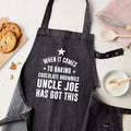 Personalised Personalised Grey Denim Baking Apron