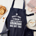 Personalised Personalised Blue Denim Baking Apron
