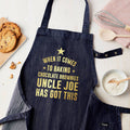 Personalised Personalised Blue Denim Baking Apron