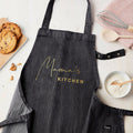 Personalised Personalised Grey Denim Kitchen Apron