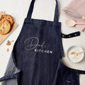 Personalised Personalised Blue Denim Kitchen Apron