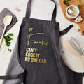 Personalised Personalised Grey Denim Can Cook It Apron