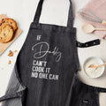 Personalised Personalised Grey Denim Can Cook It Apron