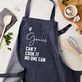 Personalised Personalised Blue Denim Can Cook It Apron