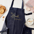 Personalised Personalised Blue Denim Family Residence Apron