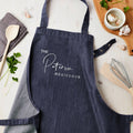 Personalised Personalised Blue Denim Family Residence Apron